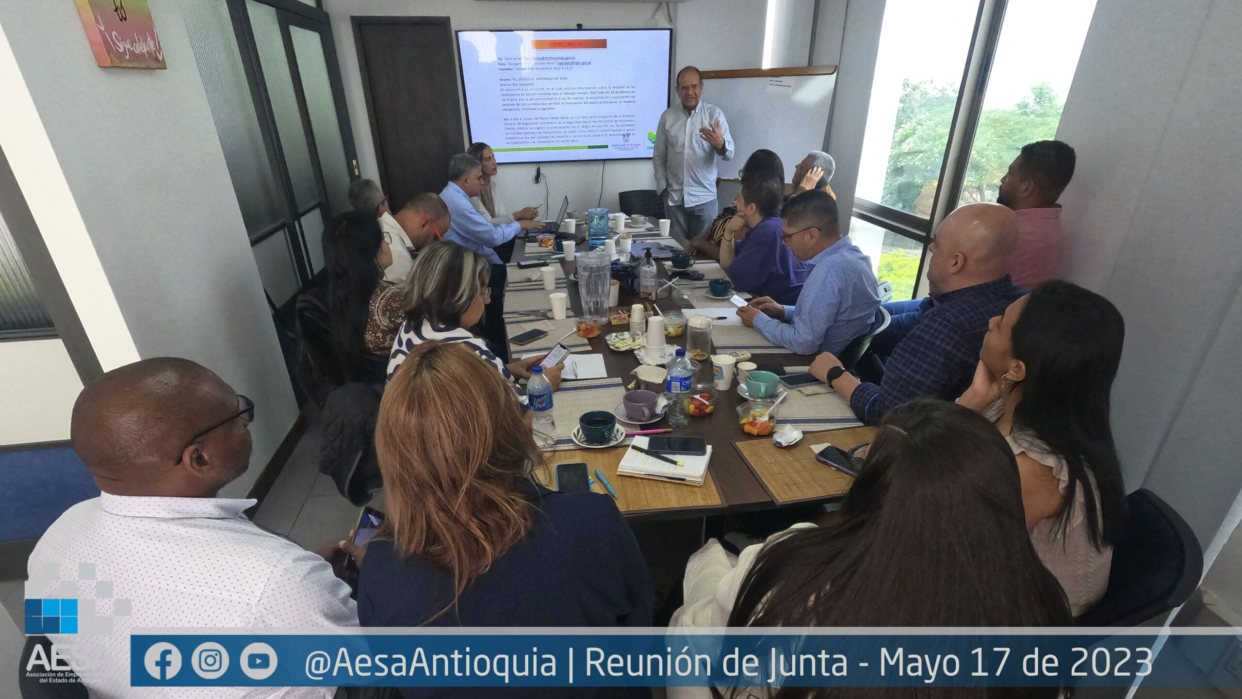 Reunión de Junta Directiva de AESA – Miércoles 17 de mayo de 2023